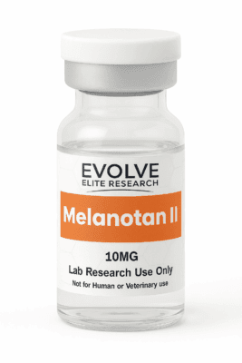 Melanotan II Peptide 10MG lyophilized vial by Evolve Elite Research