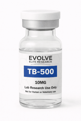 TB-500 Peptide 10MG lyophilized vial by Evolve Elite Research